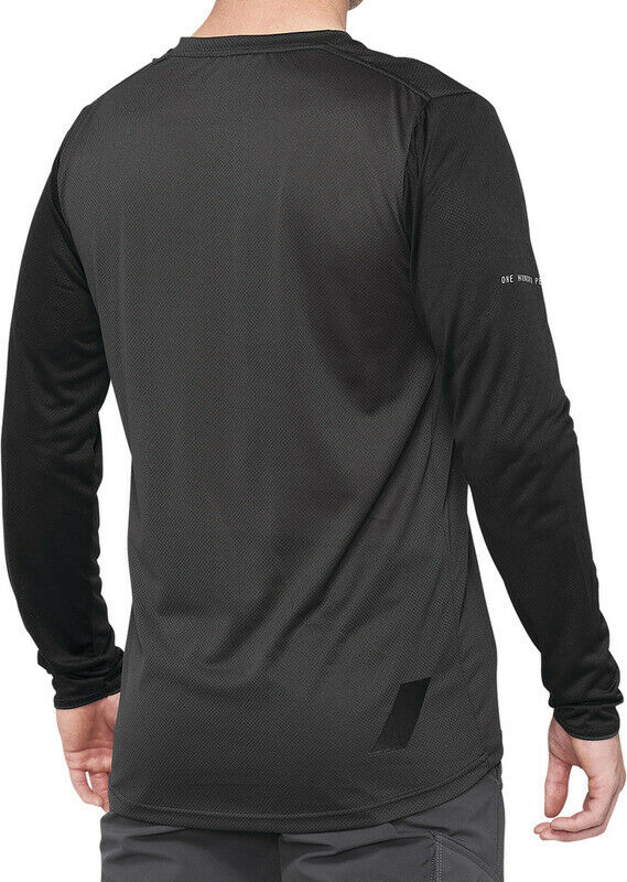 100% Ridecamp Long Sleeve MTB Jersey - Black-Charcoal - 2022