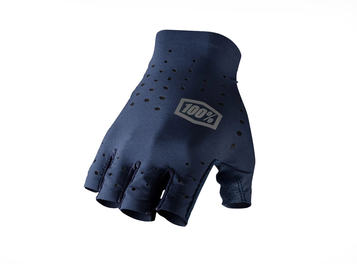 100% Sling Short Finger MTB Glove - Navy Navy Large
