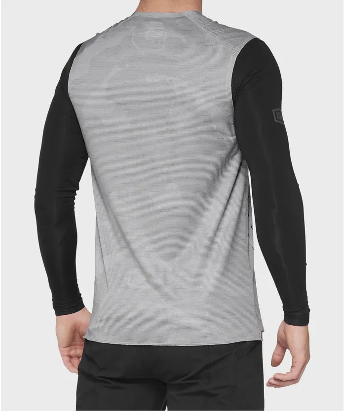 100% R-Core Concept Sleeveless MTB Jersey - Camo Grey