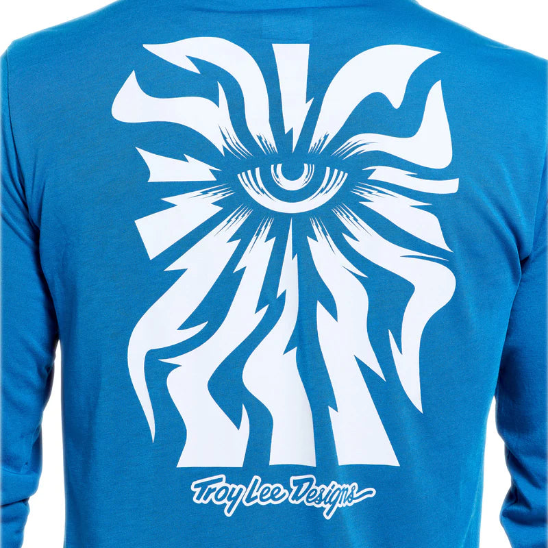 Troy Lee Designs Skyline Long Sleeve Ride Tee - One Eye - Aero Blue
