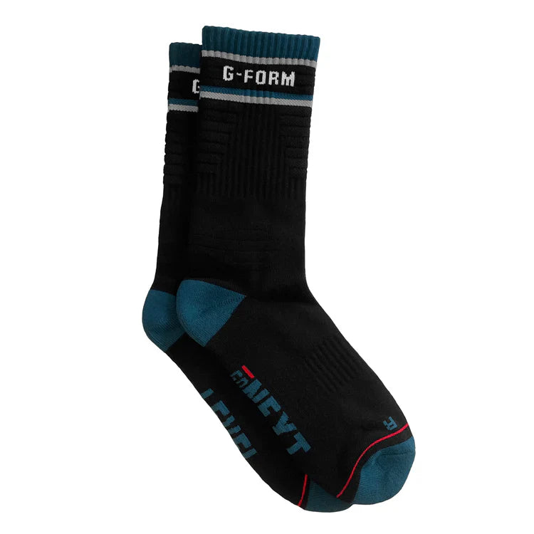 G-Form Mid-Calf Sock - Black-Teal-Gray