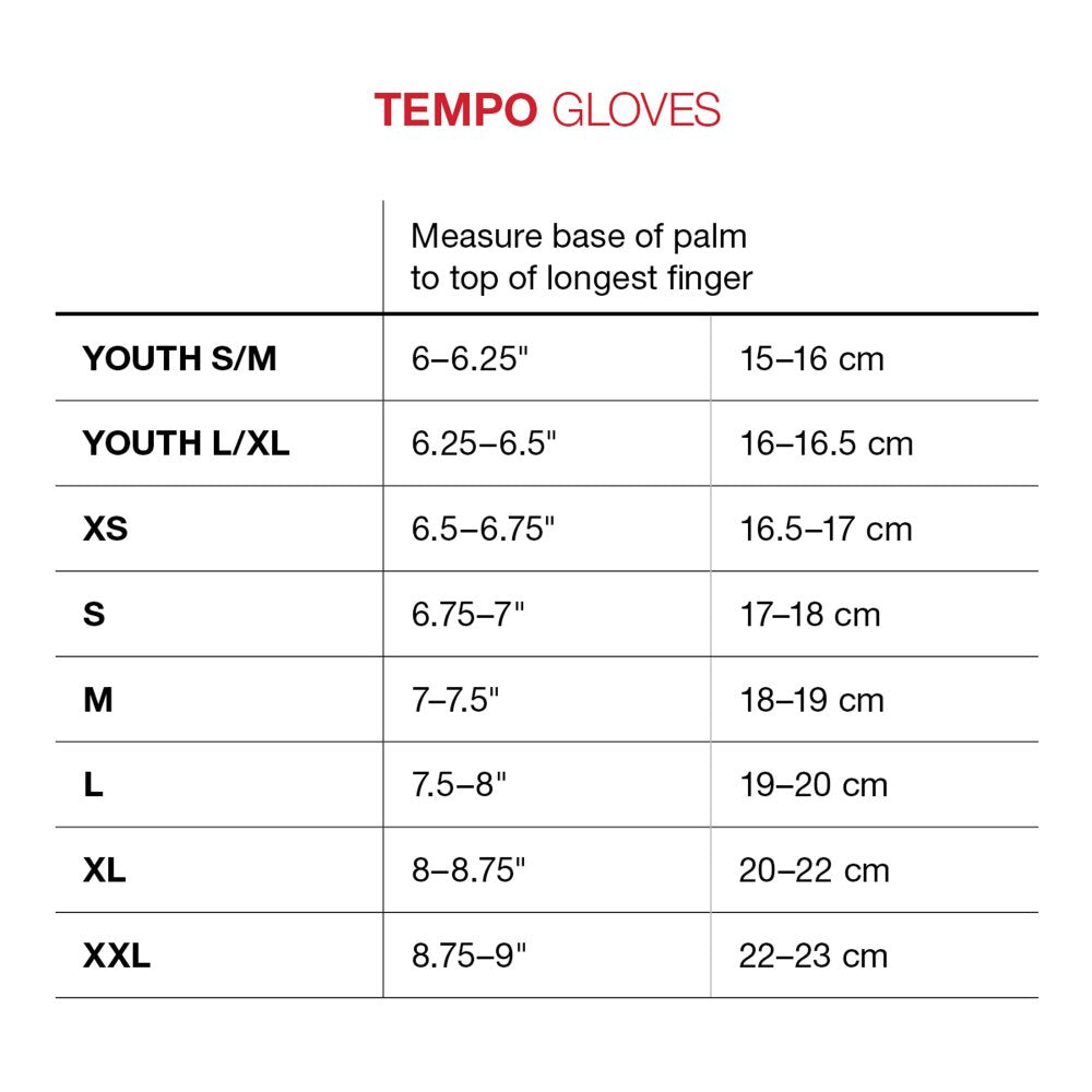 G-Form Temp MTB Glove - Youth - White-Black
