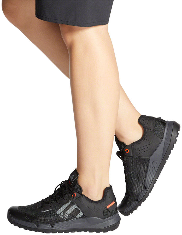 Trailcross LT Flat Shoes - Women's, Core Black / Gray Two / Solar Red - SH2264-07.jpg