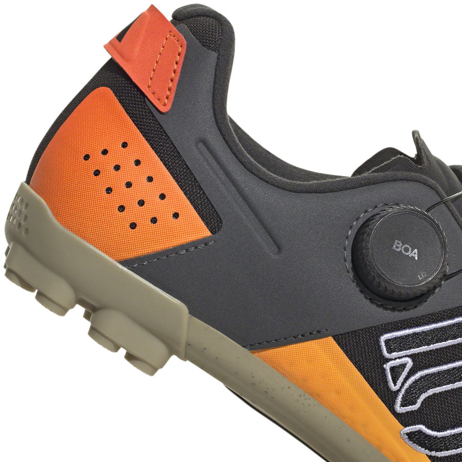 Kestrel Boa Mountain Clipless Shoes - Men's, Core Black/Ftwr White/Impact Orange - SH01404-06.jpg