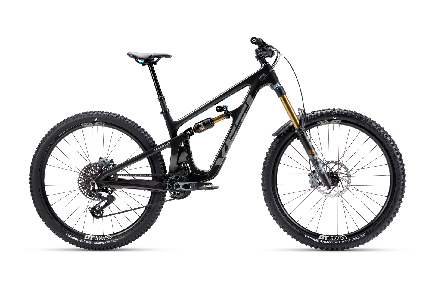 Yeti SB160 T2 29 - Eagle 90/X0 - EXC 1501 Carbon Wheels - Raw Carbon