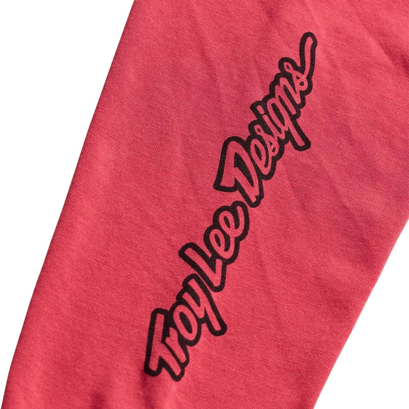 Troy Lee Designs Skyline Long Sleeve Ride Tee - Feathered - Ember Red