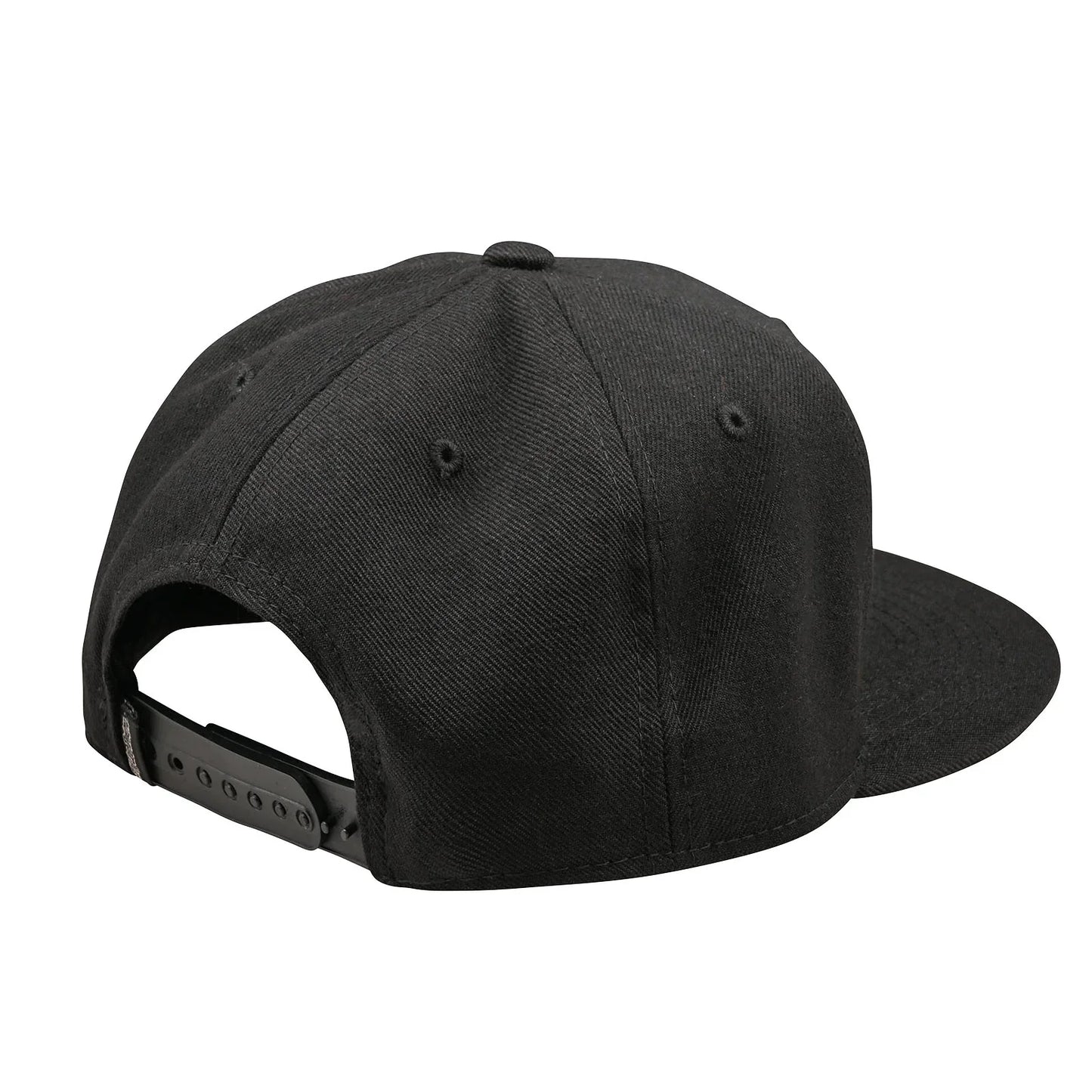Troy Lee Designs Signature Flat Bill Snapback Hat - Black