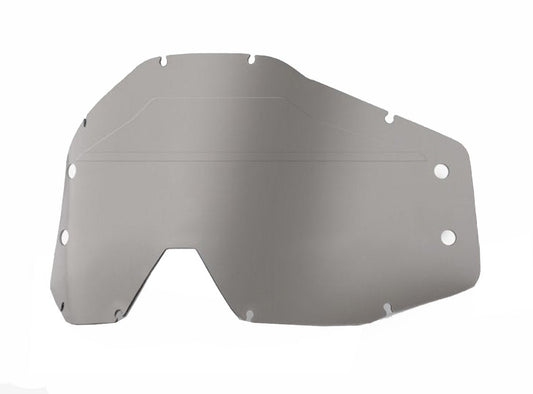 100% Accuri Forecast Replacement Lens - Smoke Smoke No Bumps with Mud Visor 