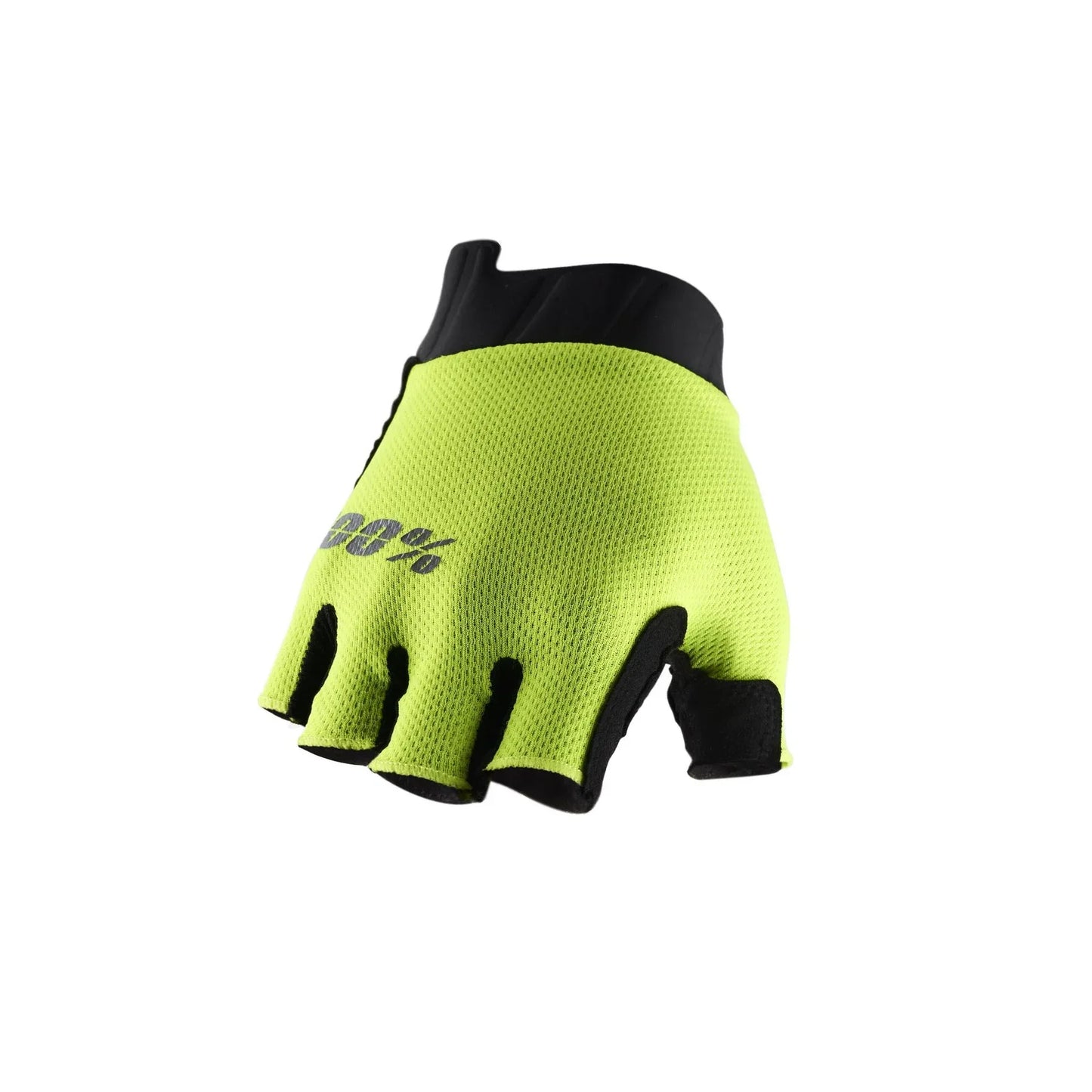 100% Exceeda Gel Short Finger XC Glove - Fluo Yellow Fluo Yellow Large 