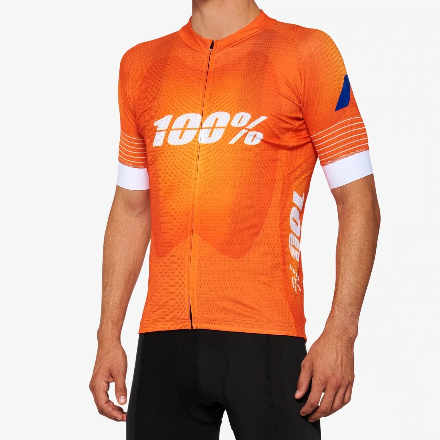 100% Exceeda Short Sleeve MTB Jersey - Orange - 2022 Orange Small 