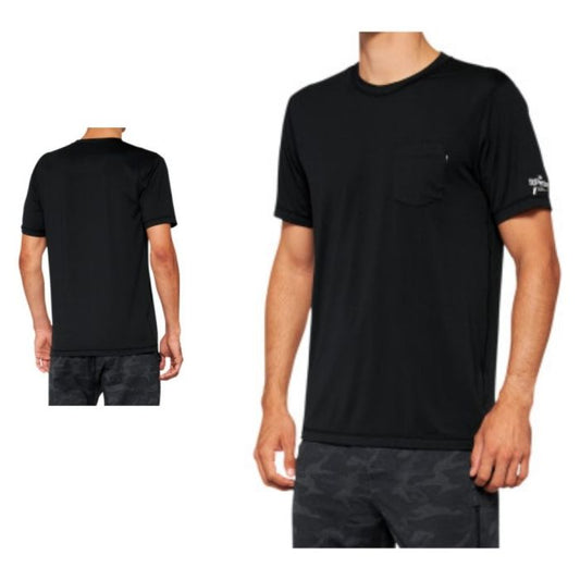 100% Mission Athletic Tee - Black - 2022 Black Small 