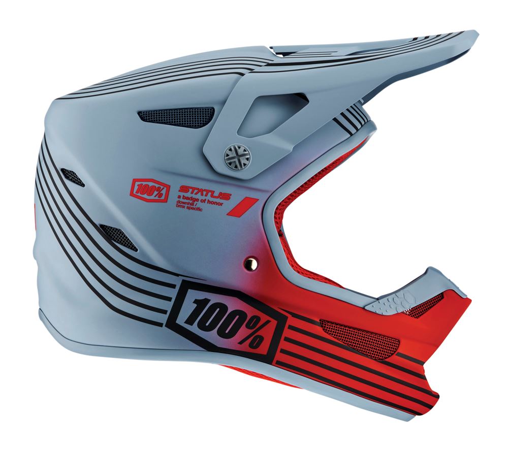 100% Status Helmet - Caltec-Gray - 2022 Caltec - Gray X-Small 