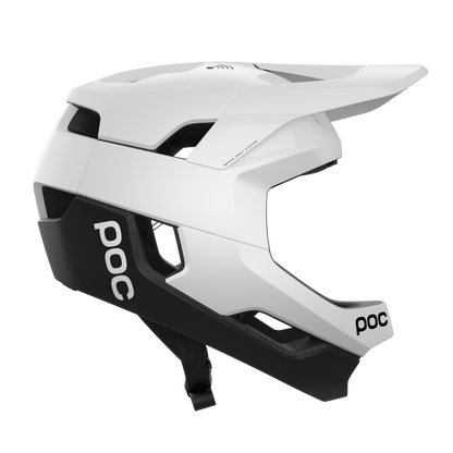 POC Otocon Race MIPS Full Face Helmet - Hydrogen White-Uranium Black Matt