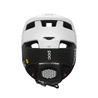 POC Otocon Race MIPS Full Face Helmet - Hydrogen White-Uranium Black Matt
