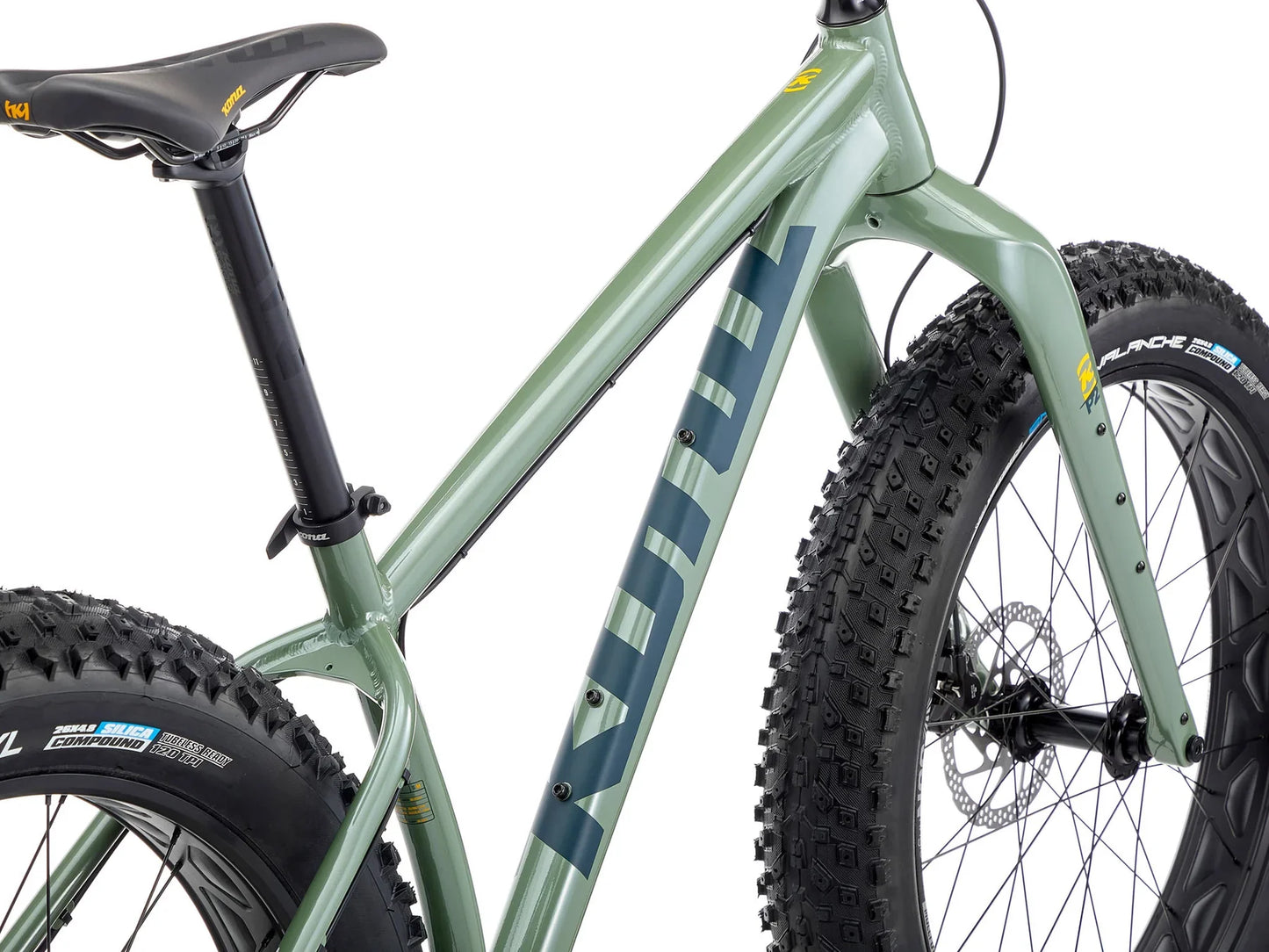 Kona Woo 26 Fat Bike - Metallic Green - 2025