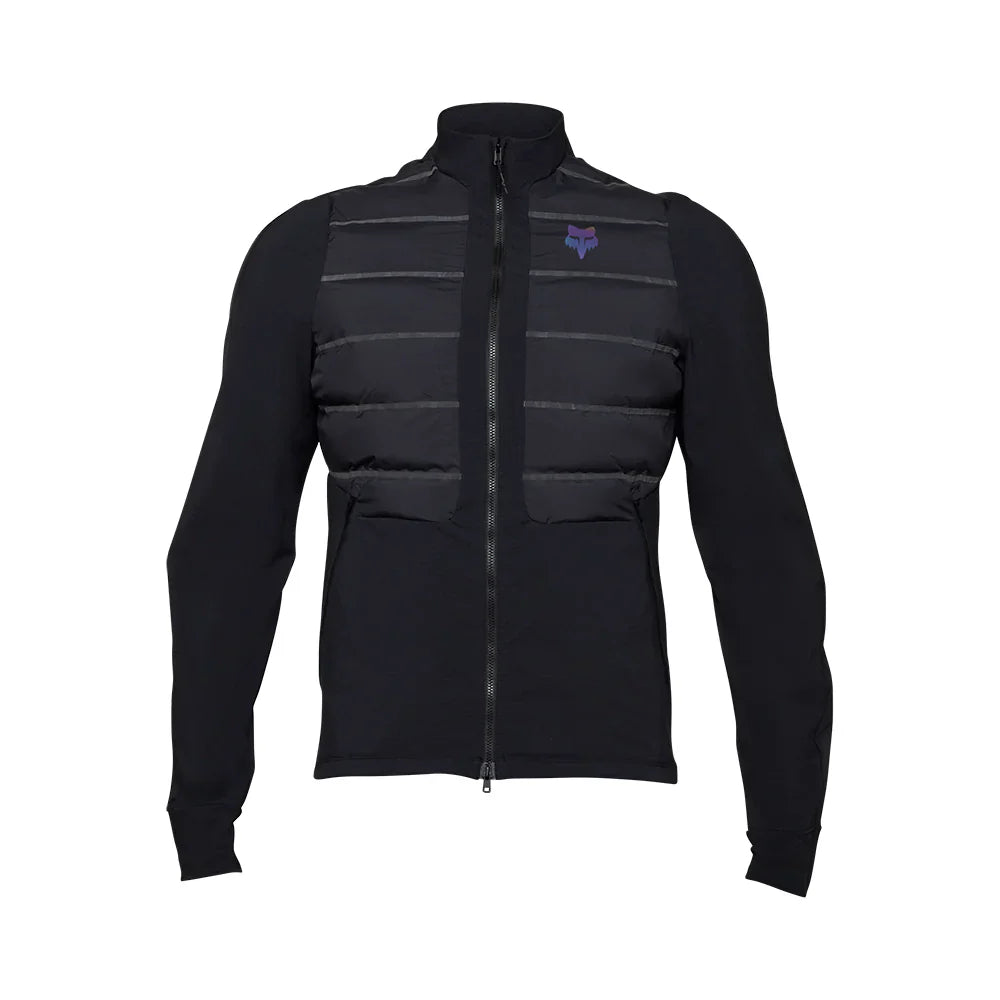 Fox Racing Flexair Fire Hybrid Cycling Jacket - Lunar - Black ...