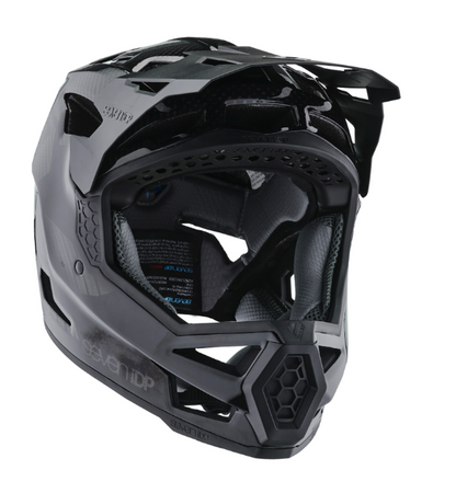 7 iDP Project 23 Carbon Full Face Helmet - Gloss Black