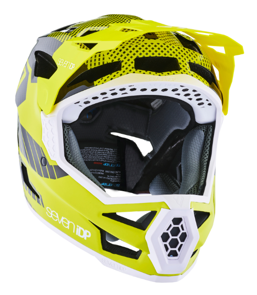 7 iDP Project 23 Carbon Full Face Helmet - Gloss Yellow-Black