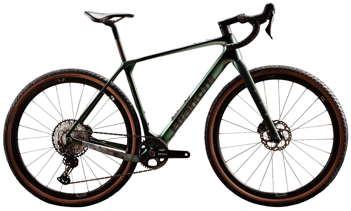 Bianchi Arcadex Pro 700c - Apex/GX AXS Disc - Forest Green-Graphite Matt
