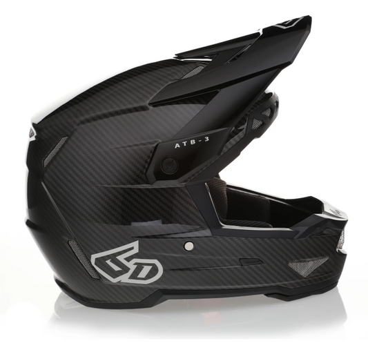 6D Helmets ATB-3 Full Face Helmet - Solid - Gloss Black