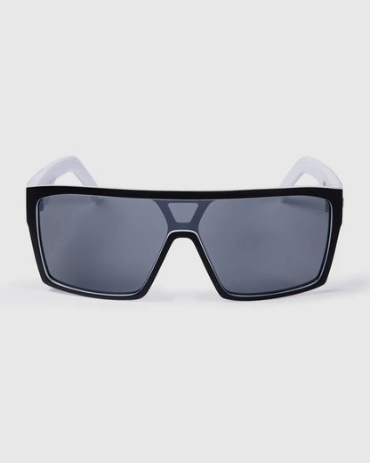 Unit Command Polarised Sunglasses - Matt Black-White