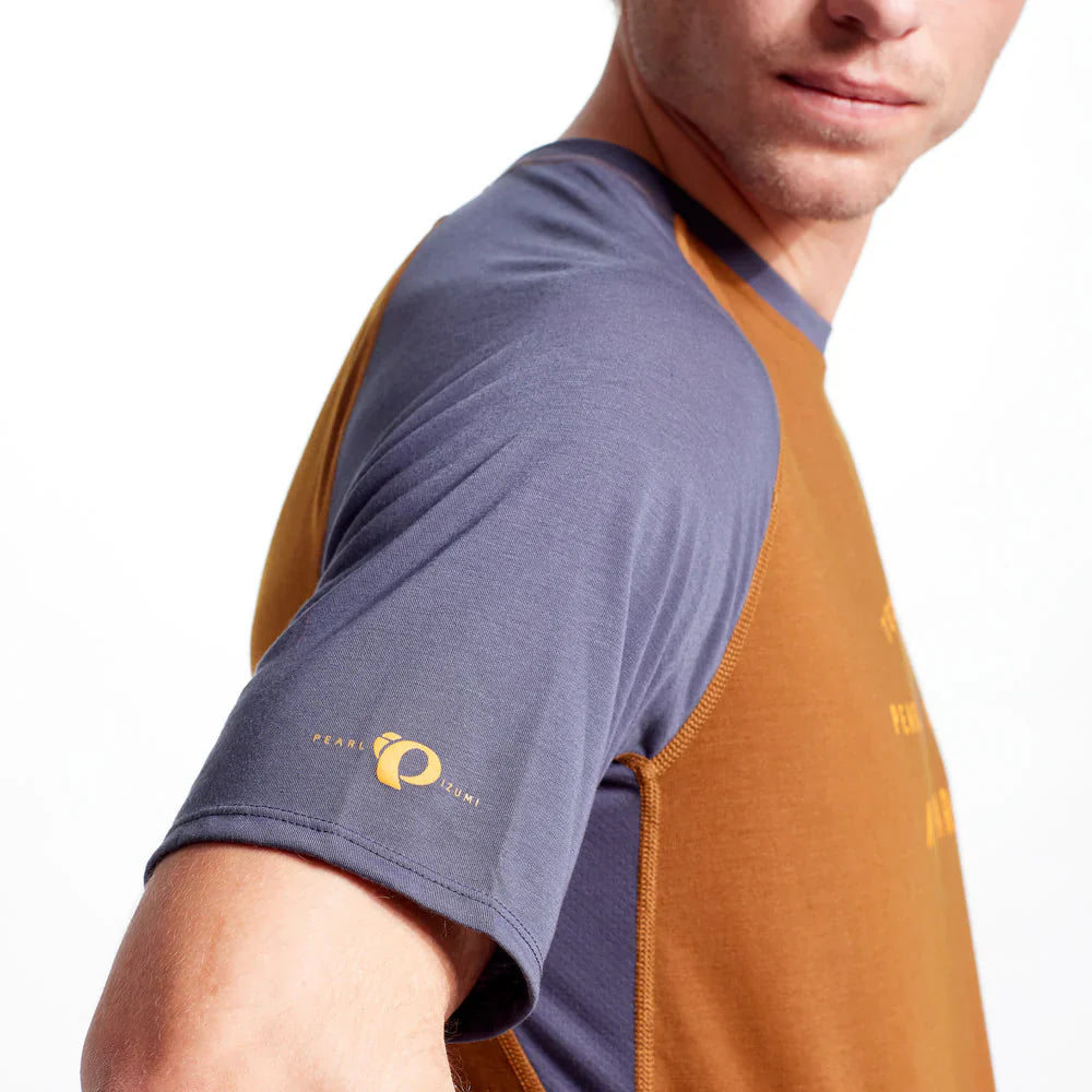 Pearl Izumi Canyon Short Sleeve MTB Jersey - Saddle-Dark Ink