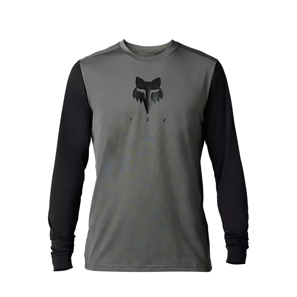 Fox Racing Ranger Tru Dri Long Sleeve MTB Jersey - Pewter