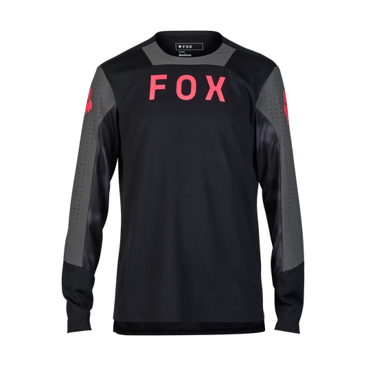 Fox Racing Defend Long Sleeve MTB Jersey - Taunt - Black