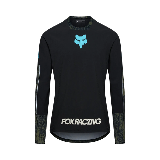 Fox Racing Defend Thermal Long Sleeve MTB Jersey - Lunar - Black