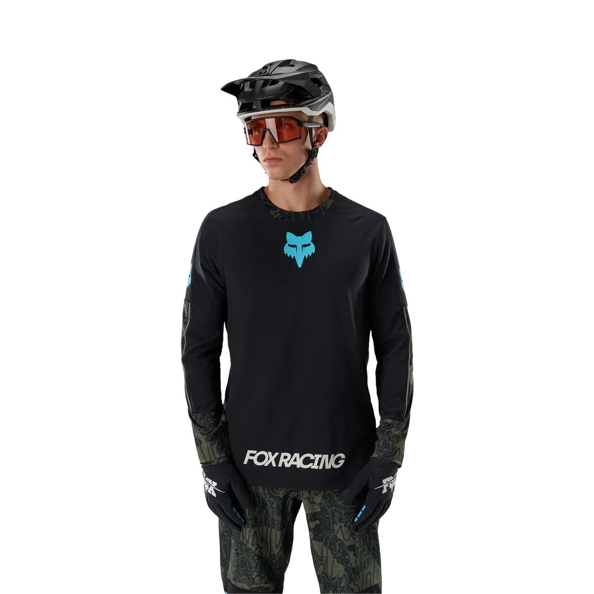 Fox Racing Defend Thermal Long Sleeve MTB Jersey - Lunar - Black