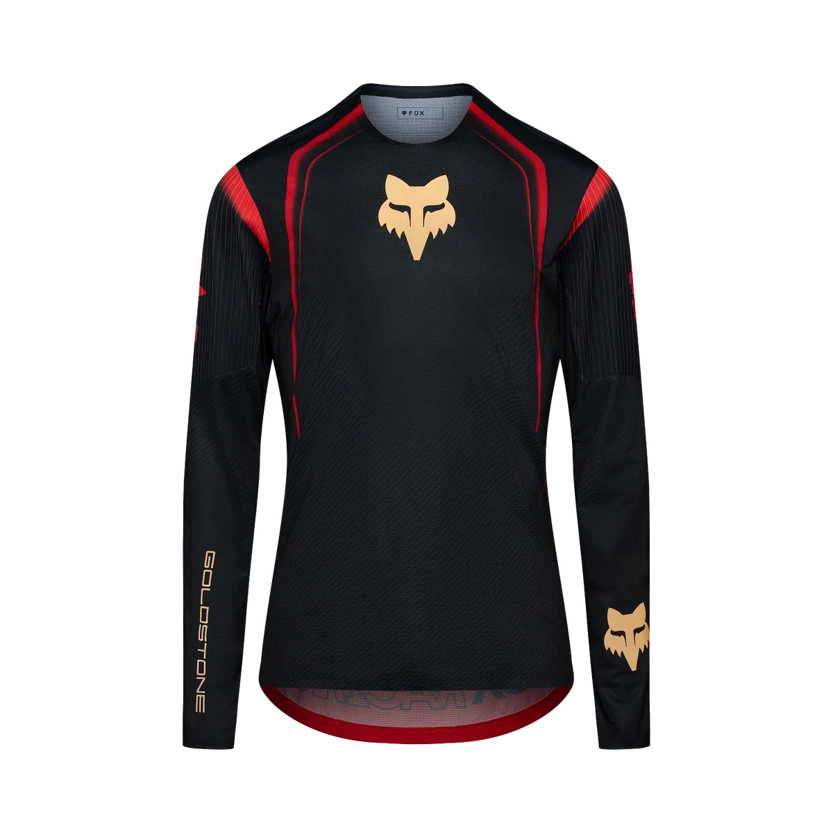 Fox Racing Flexair Long Sleeve MTB Jersey - Goldstone - Black