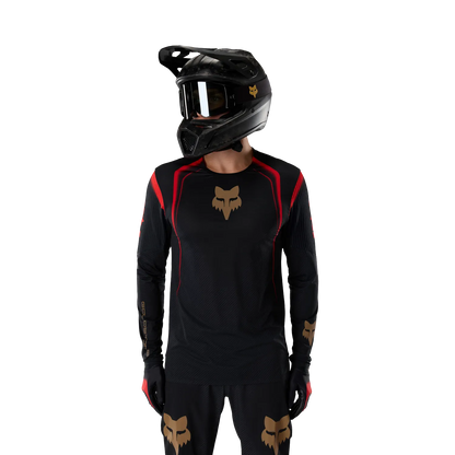 Fox Racing Flexair Long Sleeve MTB Jersey - Goldstone - Black