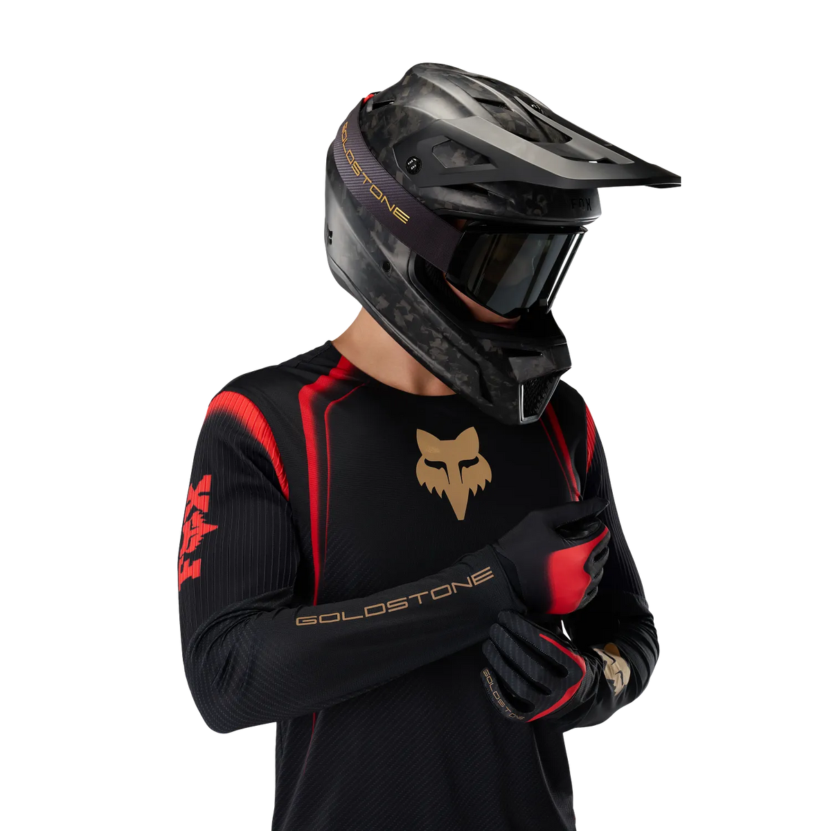 Fox Racing Flexair Long Sleeve MTB Jersey - Goldstone - Black