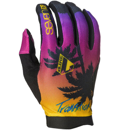 7 iDP Transition MTB Glove - 80s Palm Tree