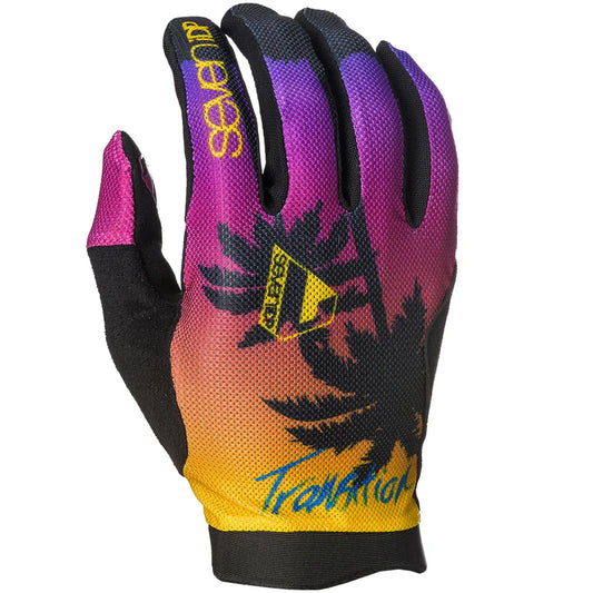 7 iDP Transition MTB Glove - 80s Palm Tree