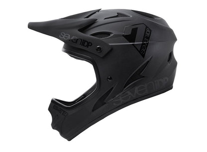 7 iDP M1 Full Face Helmet - Matt Black-Gloss Black - 2022 Matt Black - Gloss Black X-Small 
