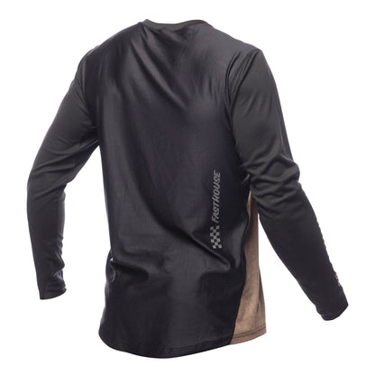 Fasthouse Alloy Mesa Long Sleeve MTB Jersey - Heather Gold-Brown