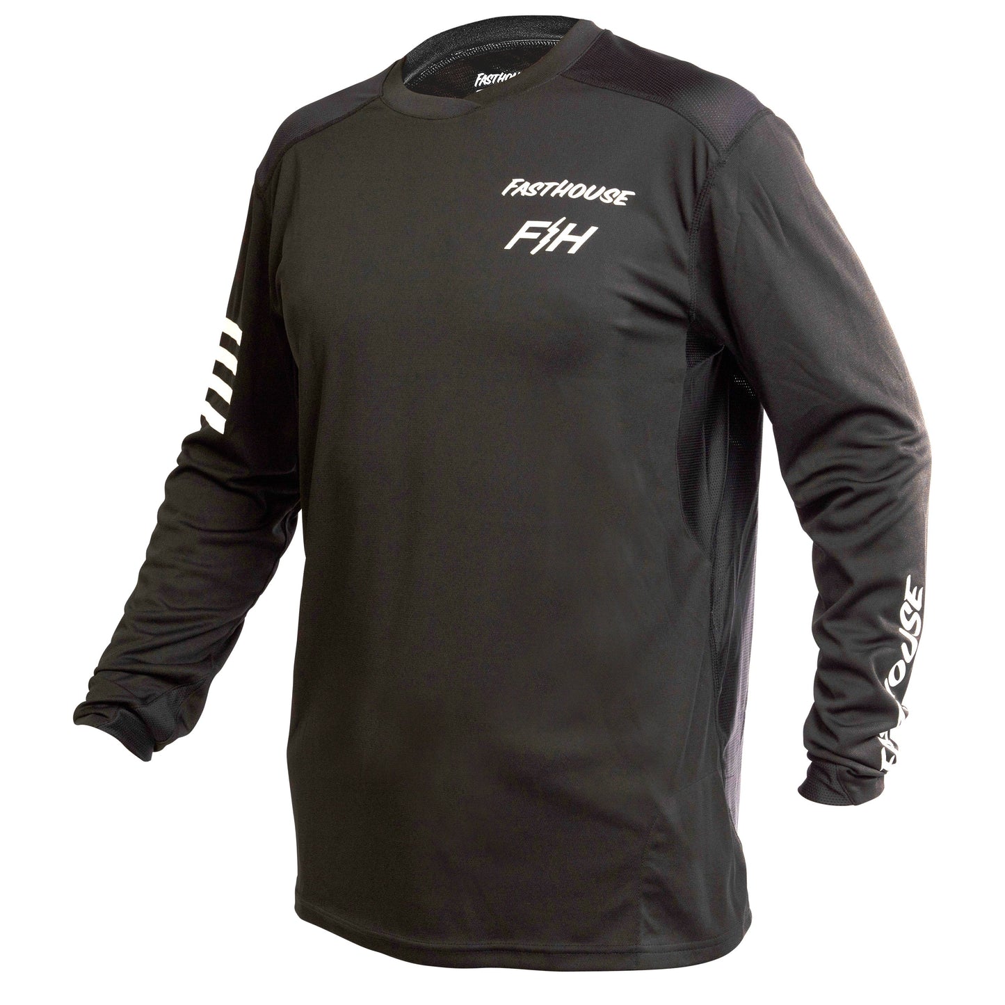 Fasthouse Alloy Rally Long Sleeve MTB Jersey - Youth - Black - 2022 Black Small 