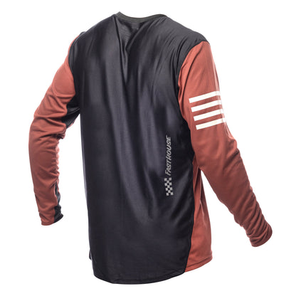 Fasthouse Alloy Rally Long Sleeve MTB Jersey - Youth - Clay-Black