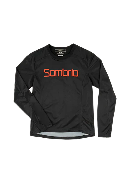 Sombrio Vanquish Long Sleeve MTB Jersey - Sombrio Black-Orange Sombrio Black - Orange Small 