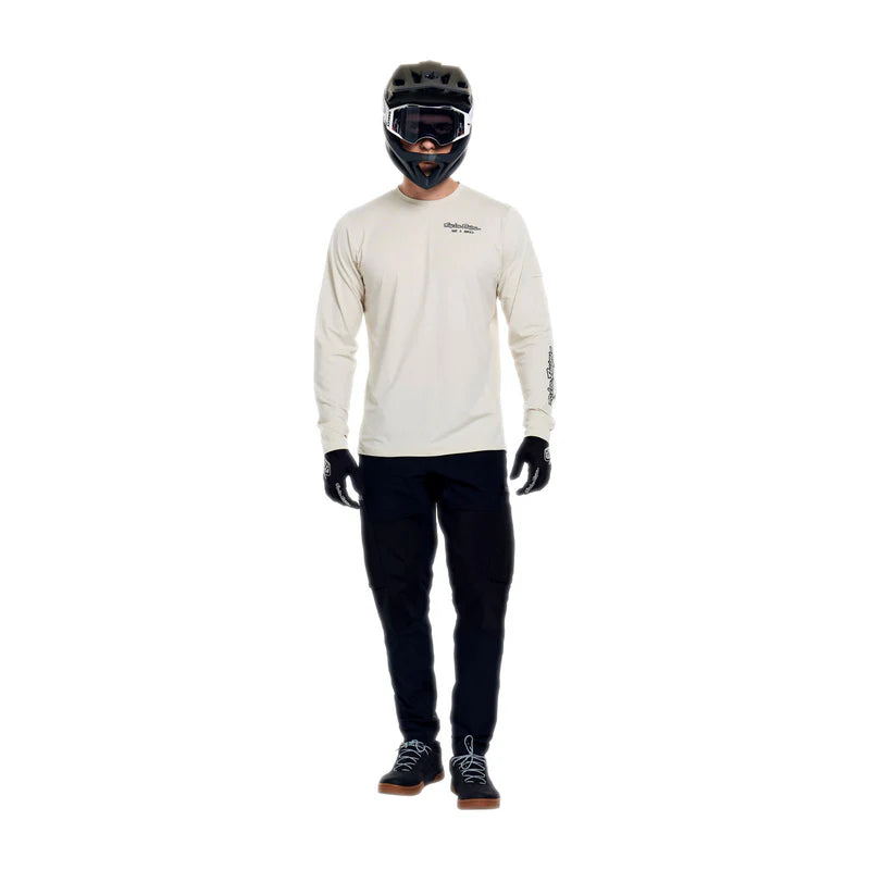 Troy Lee Designs Ruckus Long Sleeve Ride Tee - Art and Speed - Pumice