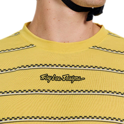 Troy Lee Designs Skyline Fakie Long Sleeve Ride Tee - Stripe - Butter