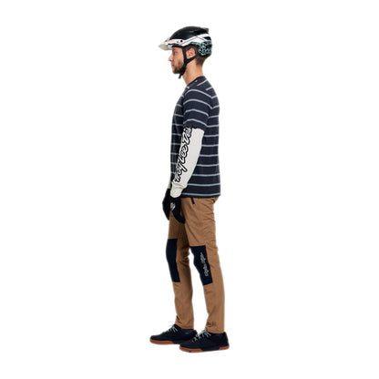 Troy Lee Designs Skyline Fakie Long Sleeve Ride Tee - Stripe - Carbon