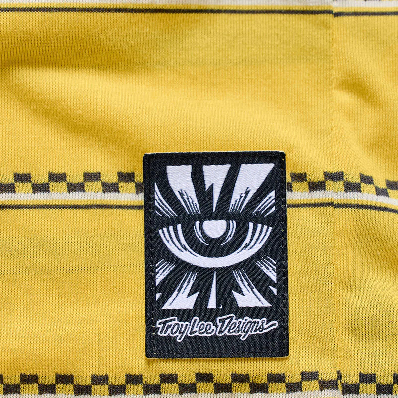 Troy Lee Designs Skyline Short Sleeve Ride Tee - Checked Out - Butter