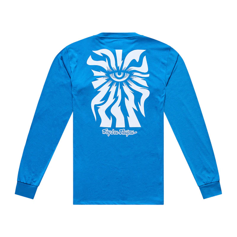 Troy Lee Designs Skyline Long Sleeve Ride Tee - One Eye - Aero Blue