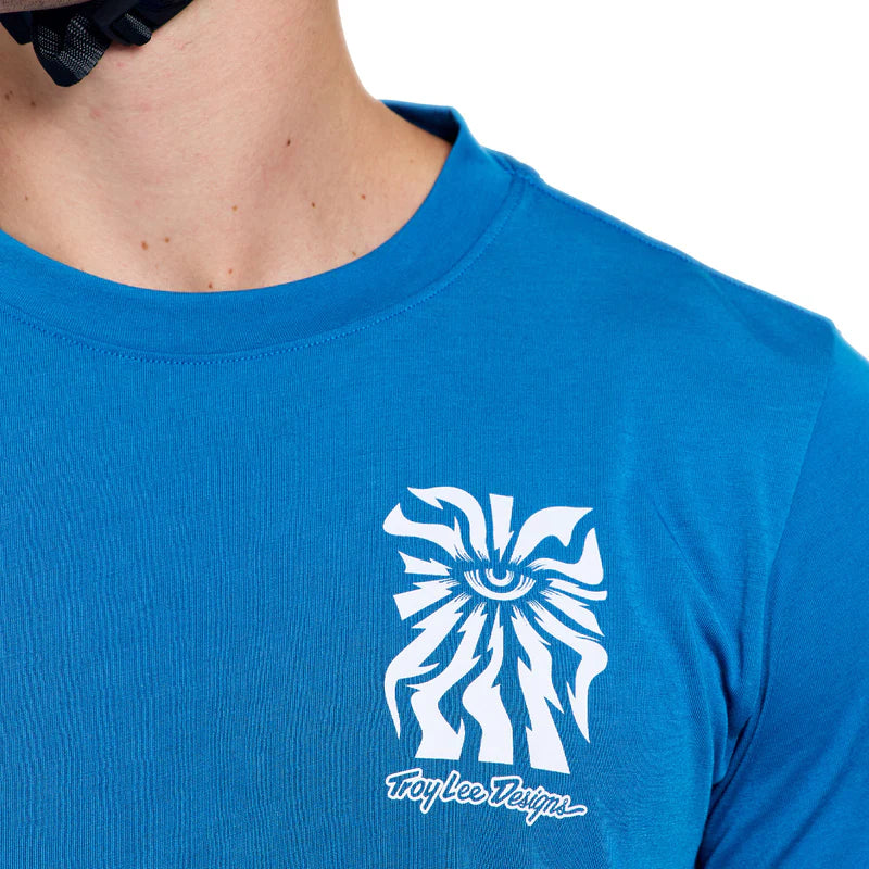 Troy Lee Designs Skyline Long Sleeve Ride Tee - One Eye - Aero Blue