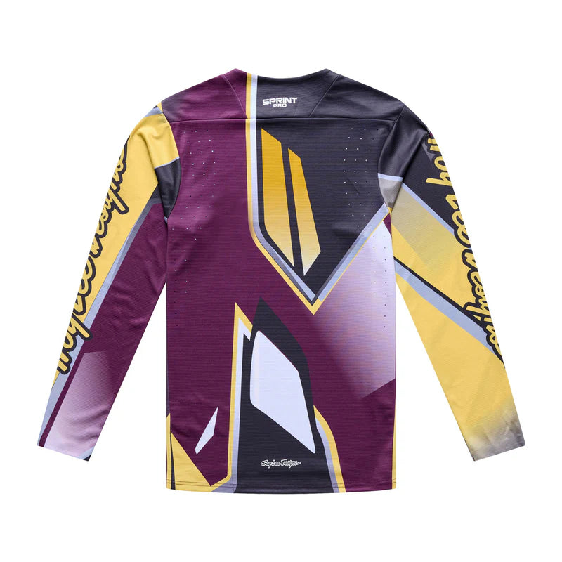 Troy Lee Designs Sprint Pro Short Sleeve MTB Jersey - Lowrider - Sangria