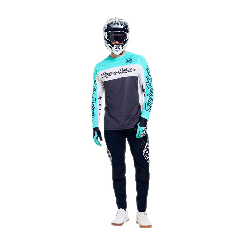 Troy Lee Designs Sprint Pro Short Sleeve MTB Jersey - Yo Moto - Carbon