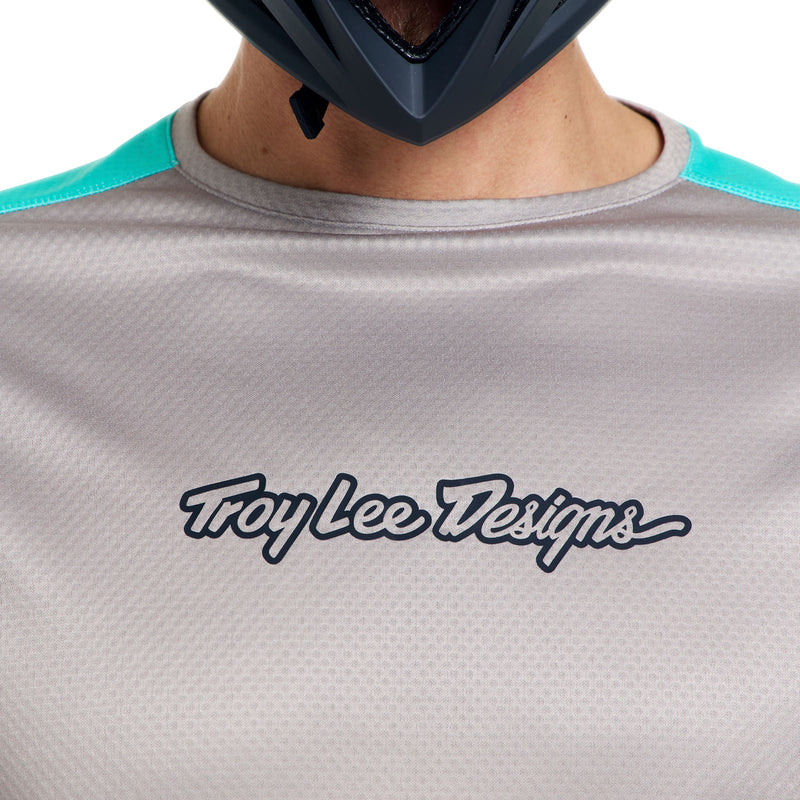 Troy Lee Designs Stage Long Sleeve MTB Jersey - Signature - Stone