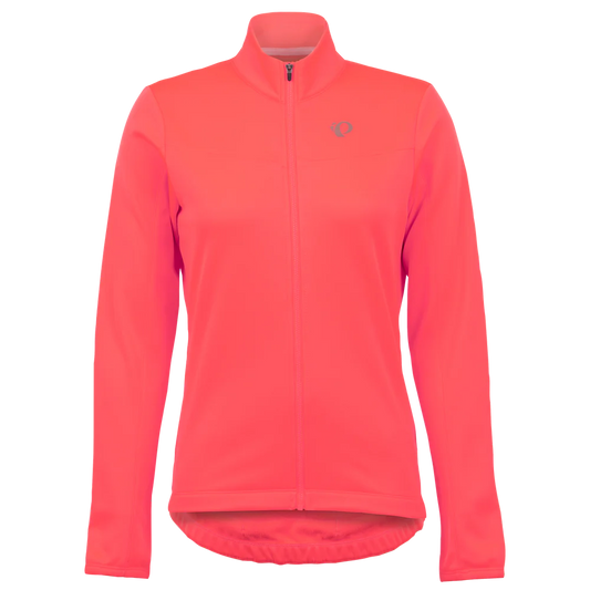 Pearl Izumi Quest Thermal Long Sleeve Road Jersey - Womens - Fiery Coral